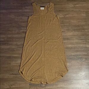 Prana sleeveless summer dress small hemp striped dress black and orange